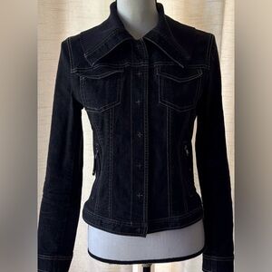 Women's Tahari Black Denim Jacket -S